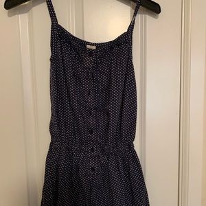 Tucker take jumpsuit blue with white polkadots